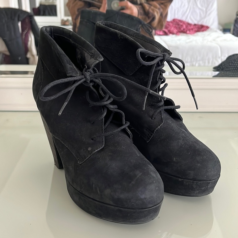 Steve Madden Black Booties, worn a few times